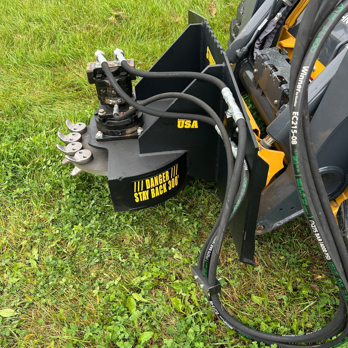 Unleash Power and Precision with the Stinger Attachments Skid Steer Stump Grinder