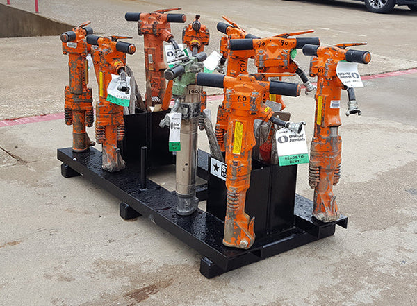 Paver Breaking Pallets