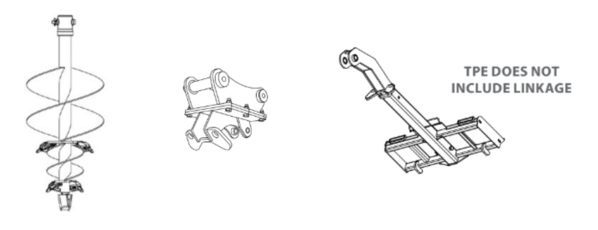 Stinger Attachments Skid Steer Auger Drive Extensions (2″ Hex)