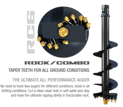 Stinger Attachments Skid Steer Auger – 2″ Hex (AUG)