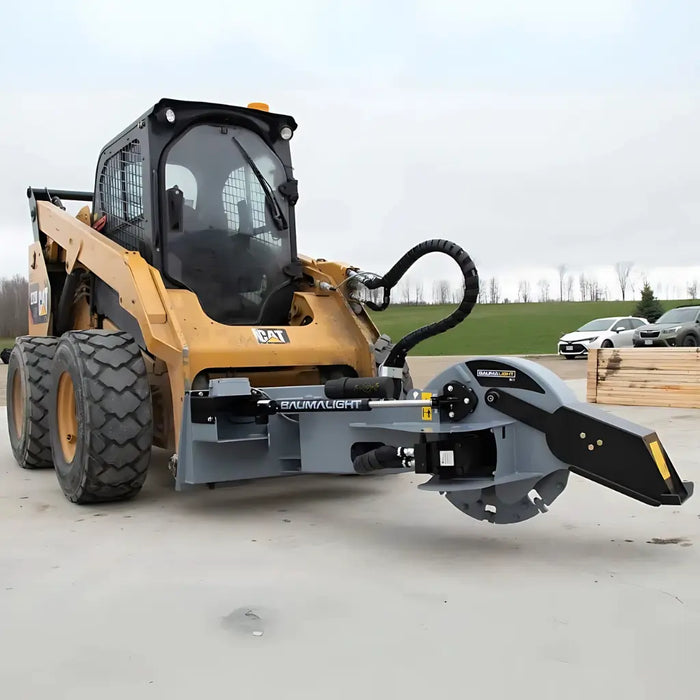 Baumalight S22 Stump Grinder With 12V Swing Actuator For Skid Steers