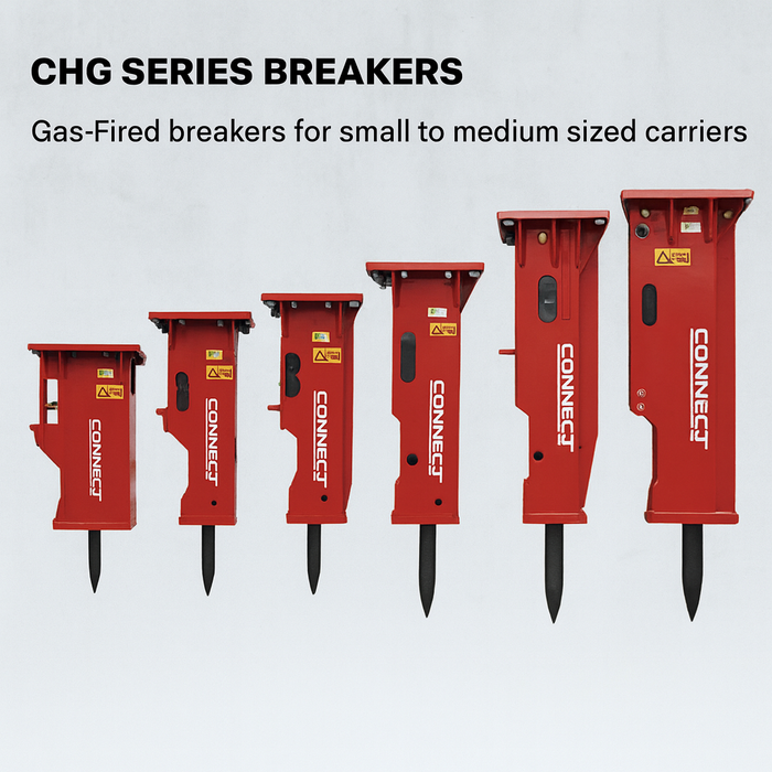Connect Work Tools CHG Breaker – Excavators 2,200 to 40,000lbs