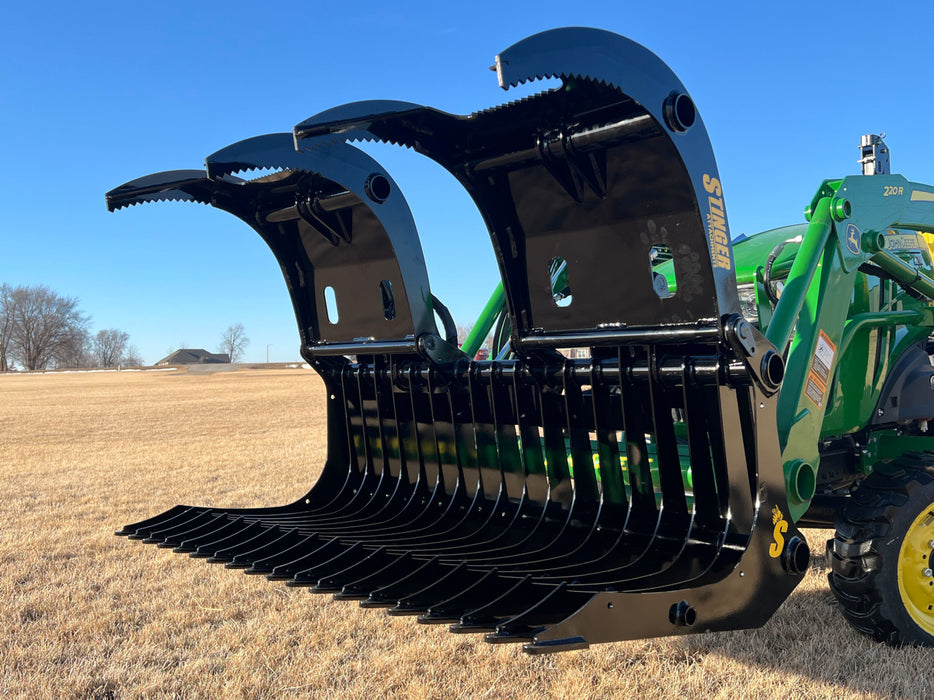 Stinger Attachments Compact Tractor Rock Grapple (CROG)