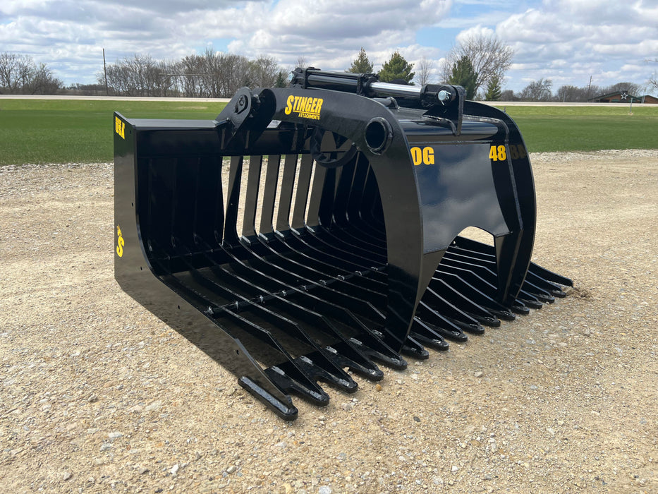Stinger Attachments Skid Steer 48″ Rock Grapple Bucket (ROGSG)