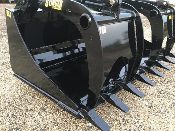 Stinger Attachments Skid Steer Demolition Grapple Bucket (DG)