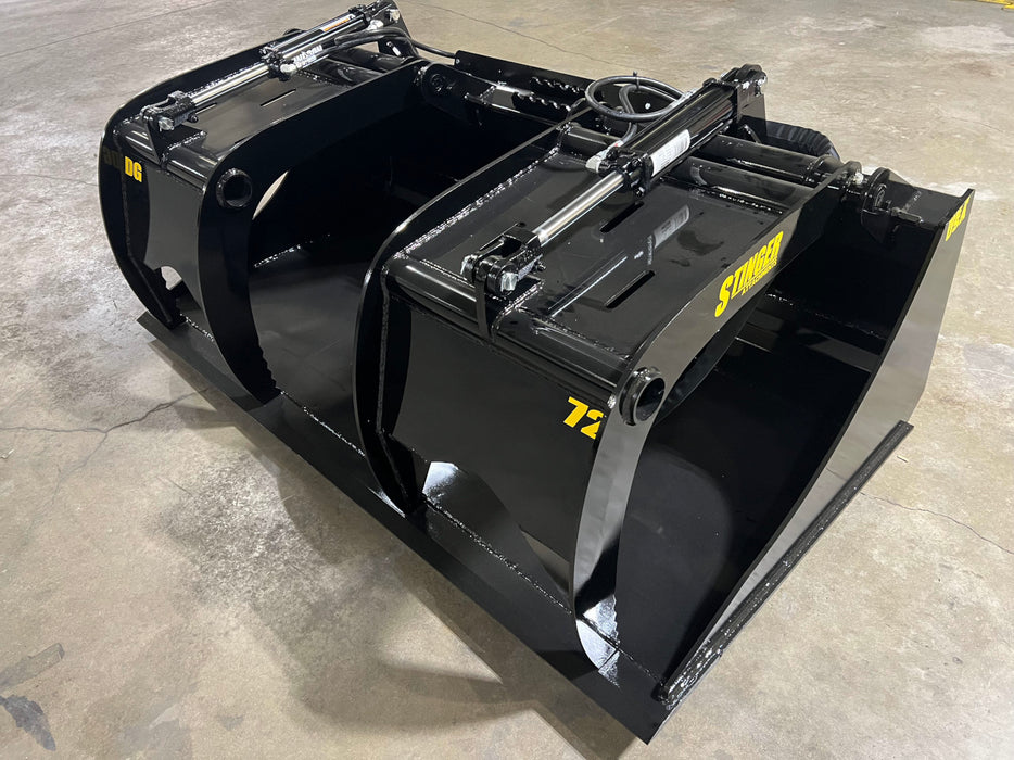 Stinger Attachments Skid Steer Demolition Grapple Bucket (DG)