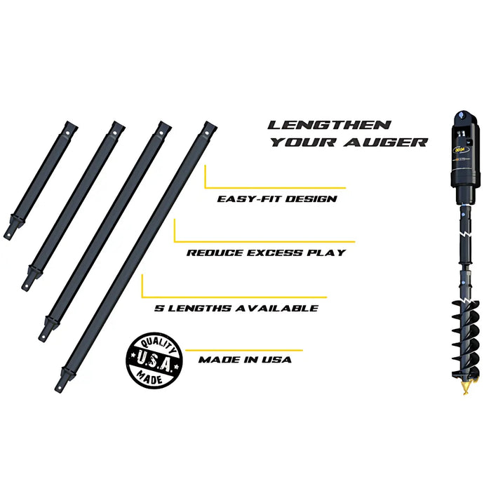 Digga XO30 Outer Auger Extension – 3" Hex, Up to 10ft