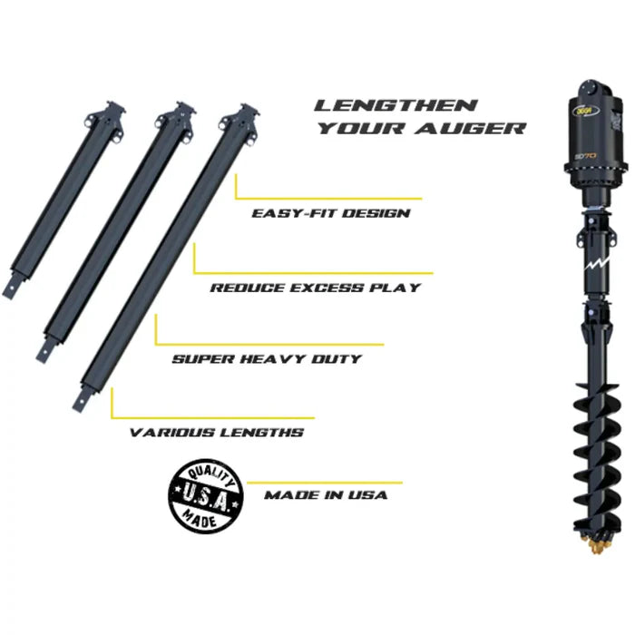 Digga XO40 Heavy Duty Auger Outer Extension – 100mm Square, Up to 10ft
