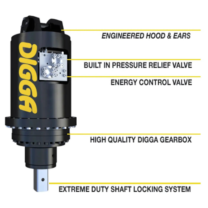 Digga SD70HPS “Supa” Drive - Elite 5,000 PSI Auger with ECV