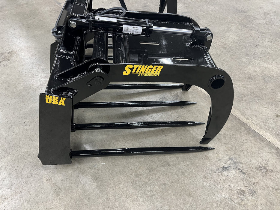 Stinger Attachments Skid Steer Manure Spear Grapple Bucket (MSG)