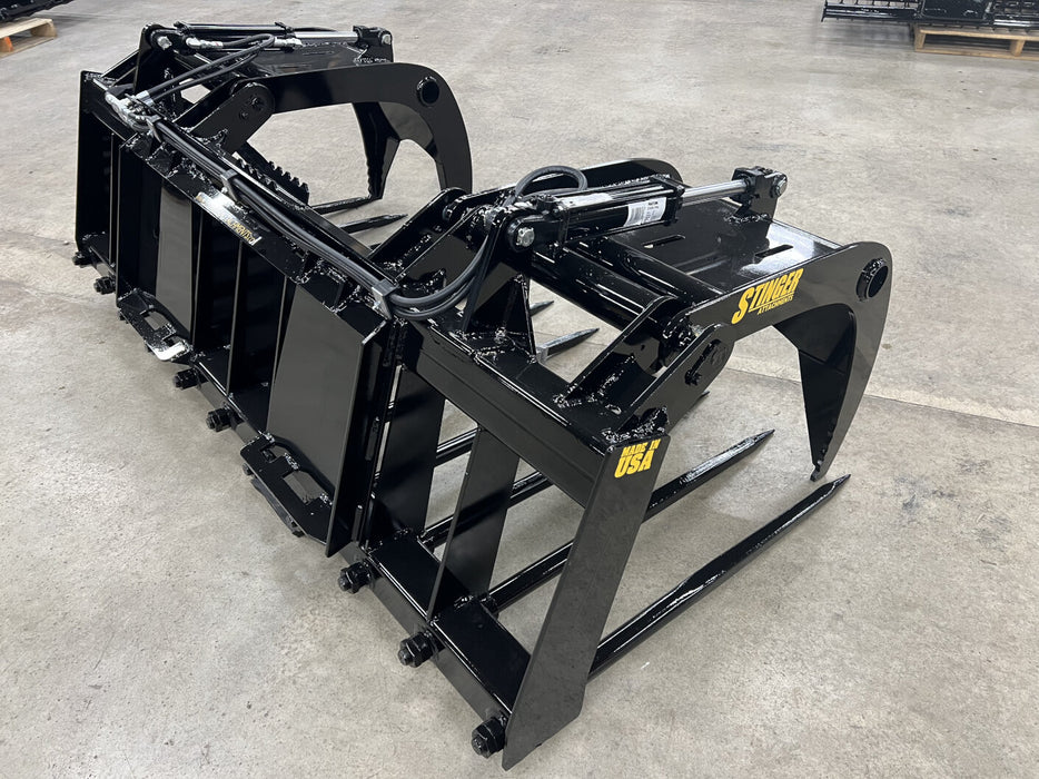 Stinger Attachments Skid Steer Manure Spear Grapple Bucket (MSG)