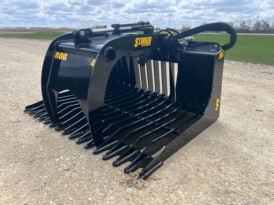 Stinger Attachments Skid Steer 48″ Rock Grapple Bucket (ROGSG)