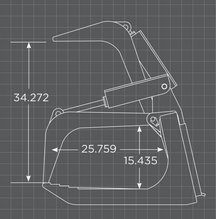 Loflin Fabrication Skid Steer Medium Duty Root Grapple