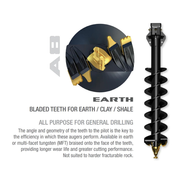 Digga A8 Earth Auger Bit – Heavy-Duty Performance for Excavators up to 15 Ton