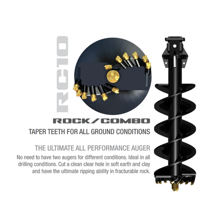 Digga RC10 Auger Bit – Rock & Earth Combo for Professional Excavators