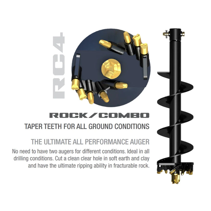 Digga RC4 Rock/Earth Combo Auger Bit – Versatile Drilling for Earth and Rock
