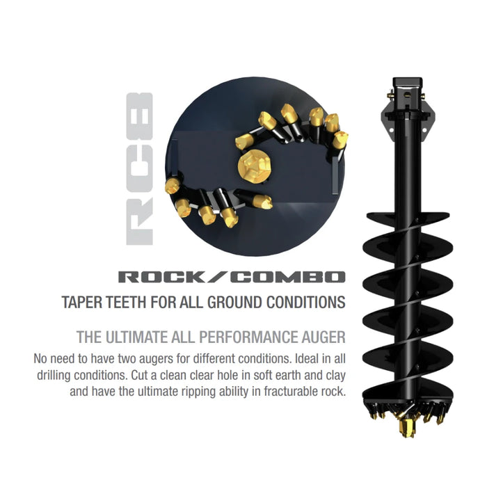 Digga RC8 Rock/Earth Combo Auger Bit – Versatile Drilling for Earth and Rock