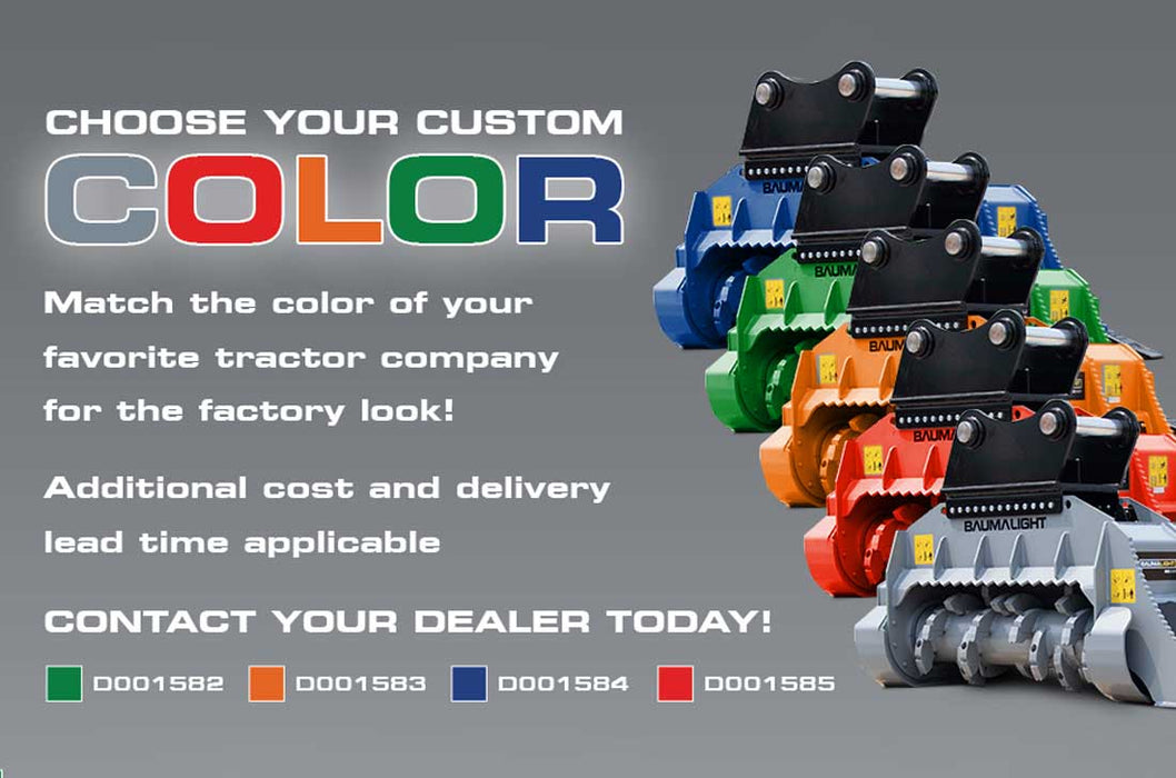 Baumalight MX530R Fixed Tooth Brush Mulcher For 4-12 Ton Excavators