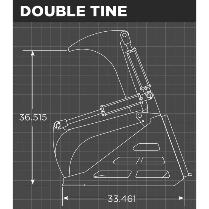 Loflin Fabrication Compact Tractor Rock Grapple Bucket