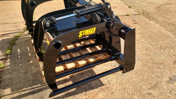 Stinger Attachments Skid Steer Manure Tine Grapple Bucket (MTG)